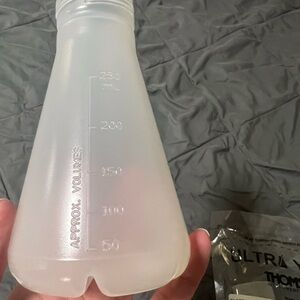 Clear Plastic Measuring Flask